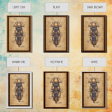 Da Vinci style steampunk motorcycle diagram, canvas print, man cave wall art, motorcycle art