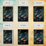 Koi Fish Wall Art, Fish Painting, Zen Wall Art, Fish Wall Art, Nature Print, Canvas Print, Wall Art, Vertical Art, Home Office Art, RV Decor