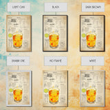 Cocktail Wall Art, Bar Cart Art, Cocktail Gift, Canvas Print, Wall Art, Vertical Print, Dorm Room Art, Kitchen Wall Decor, Friendship Gift