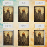 Halloween Wall Art, Spooky Art Print, Dark Art Print, Creepy Wall Art, Canvas Print, Wall Art, Vertical Print, Home Decor, Wall Decor