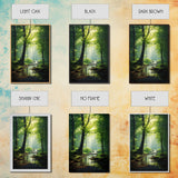 Forest Wall Art, Nature Inspired Art, Trees Art, Canvas Print, Wall Art, Vertical Print, Engagement Gift, Camper Wall Decor, Bedroom Prints