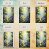 Wildflower Meadow, Flower Art, Colorful Flower Art, Canvas Print, Wall Art, Vertical Print, Wildflower Print, Teacher Gift, Home Office Art