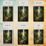 Forest Wall Print, Trees Art Print, Sunset Canvas Print, Wall Art, Vertical Art, Landscape Print, Gift For Boss, College Dorm Decor