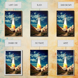 Space Rocket Wall Art, Space Art, Science Art Print, Spaceship Art, Canvas Print, Wall Art, Vertical Art, Unique Gift, Nerdy Home Decor