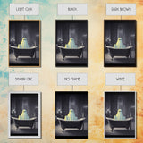 Funny Ghost In a Bathtub Halloween Decor, Halloween Art Canvas Print, Spooky Ghost Wall Art, Fall Decoration, Halloween wall decor