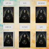 The Fortune Teller, Halloween Canvas Print, Framed Canvas, Unique Wall Art, Goth Art, Dark Academia, Witch Art, Witchcraft
