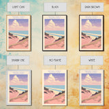 Indiana Dunes National Park Indiana Travel Art, National Park Print, Minimalist Travel Art, Midcentury Modern Style Landscape Painting