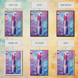 Red Lipstick Wall Art, Framed Canvas Print, Liminal Spaces, Vaporwave Aesthetic Wall Art, Girl Room Decor, Girl's Dorm Room