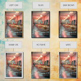 Diner, Coffee Shop Wall Art, Retro Wall Art, Canvas Print, Wall Hanging, Portrait Art, Kitchen Wall Decor, Kitchen Art, Moving Gift