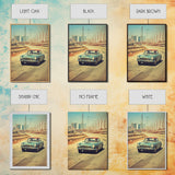 Classic Car Wall Art, Canvas Print, Wall Hanging, Portrait Art, Car Lover Gift, Sports Car Wall Art, Appreciation Gift, Apartment Wall Decor