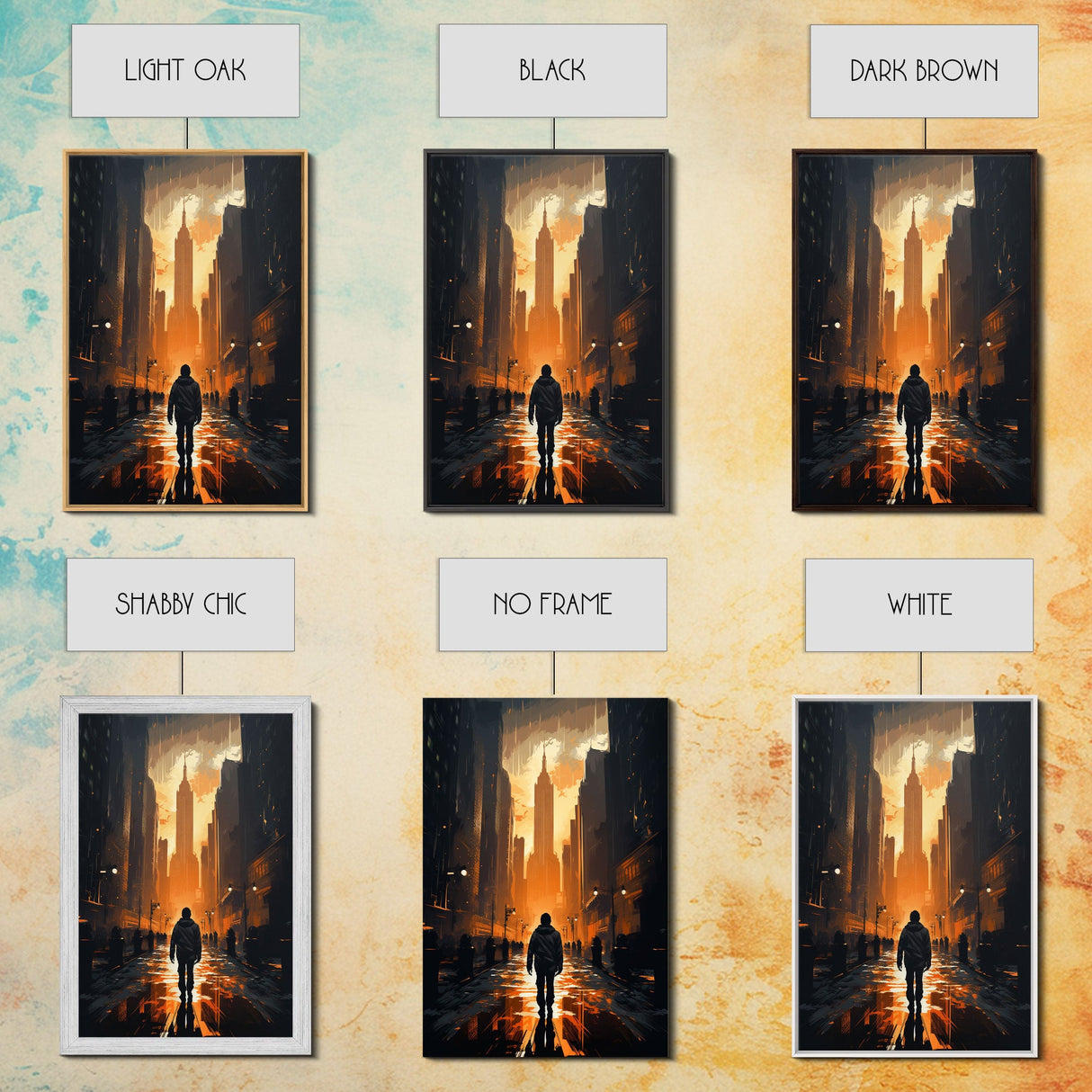 Dystopian Art, City, Urban Art, Cityscape Art, Canvas Print, Wall Hanging, Portrait Art, Gift For Coworker, Video Game Art, Tiny House Decor