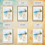 Boston Beach, Jamaica Watercolor Beach Print, Vacation Gift, Jamaica Wall Art, Beach Painting, Beach Decor, Beach Painting
