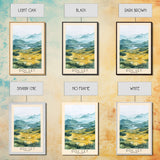 Doc Let, Vietnam Watercolor Print, Vacation Gift, Vietnam Wall Art, Beach Painting, Beach Decor, Large Wall Art, Wood Frame Art