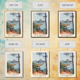 Ihla Grande, Brazil Watercolor Beach Print, Vacation Gift, Brazil Wall Art, Framed Canvas Print, Framed Beach Painting