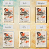 Koh Ta Khiev, Cambodia Watercolor Beach Print, Vacation Gift, Cambodia Wall Art, Beach Painting, Beach Decor, Beach Painting