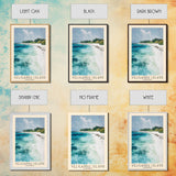 Veligandu Island, Maldives Watercolor Beach Print, Vacation Gift, Maldives Wall Art, Beach Painting, Beach Decor, Beach Painting