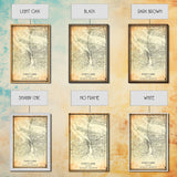 Portland Oregon Street Map, Framed Canvas Art, Oregon United States Road Map Wall Art, Office Wall Art, Portland Wall Decor for Office
