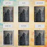 Plague Doctor in Abandoned Town | Halloween Wall Art | Spooky Home Decor | Creepy Plague Doctor Painting | Framed Canvas Print
