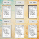 Anaheim Street Map, California Map, City Map Wall Decor, Travel Map, Minimalist, Modern Art, Wall Art, Canvas Print, Canvas Wall Art