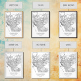 Chula Vista Street Map, California Map, City Map Art, Modern Art, Wall Art, Canvas Print, Canvas Wall Art, Living Room Wall Art, Travel Art