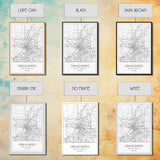Grand Rapids Street Map, Michigan Map, City Map Art, Minimalist Art, Wall Art, Canvas Print, Black And White, Travel Art, Office Wall Art