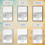 Ontario Street Map, California Map, City Map Art, Modern Art, Wall Art, Canvas Print, Bedroom Prints, Birthday Gift, Travel Wall Décor