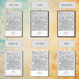 Paris Street Map, France Map, Europe City Map Art, Minimalist Art, Wall Art, Canvas Print, Bedroom Art, Gift For Traveler, Travel Wall Print