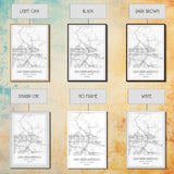 San Bernardino Street Map, California Map, City Map Print, Minimalist Art, Wall Art, Canvas Print, Unique Wall Décor, Friends Gift,