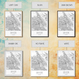 San Jose Street Map, California Map, City Map Print, Minimalist Art, Wall Art, Canvas Print, Girl Graduation Gift, Game Room Wall Art