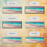 Panoramic Beach Sunset Framed Canvas Print - Perfect for Living Room, Bedroom, or Office Decor | Framed Wall Art, Blue Ocean and Sunset