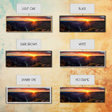 Photographic Panoramic of Black Canyon Of The Gunnison National Park, Sunset Photography, Framed Canvas Print, Landscape Photography