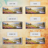 Panoramic Mountain and Forest Canvas Wall Art, Hill and Trees Canvas Wall Decor, Nature and Forest Decoration, Canvas Print Home Decor