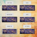 Purple and Gold Marble Canvas Wall Art, Abstract Canvas Art, Panoramic Art, Large Wall Art, Marble Wall Decor, Large Canvas Modern Art