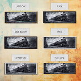 Steam Train Wall Art Framed Canvas Print, Framed Art, Train Decor, Conductor Art, Train Art, Train Gifts