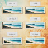 Berneray Sands, Scotland Panoramic Print, Vacation Gift, Scotland Wall Art, Beach Painting, Beach Decor, Large Wall Art, Wood Frame Art