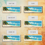 Boracay, Philippines Panoramic Print, Vacation Gift, Philippines Wall Art, Beach Painting, Beach Decor, Large Wall Art, Wood Frame Art