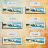 Botany Bay, United Kingdom Panoramic Print, Vacation Gift, United Kingdom Wall Art, Beach Painting, Beach Decor, Beach Or Lakehouse Art