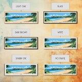 Burwood Beach, Jamaica Panoramic Beach Print, Vacation Gift, Jamaica Wall Art, Beach Painting, Beach Decor, Beach Painting