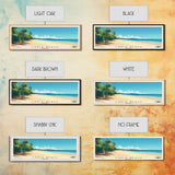 Cable Beach, Australia Panoramic Beach Print, Vacation Gift, Australia Wall Art, Framed Canvas Print, Framed Beach Painting