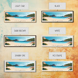 Cala Saura, Spain Panoramic Print, Vacation Gift, Spain Wall Art, Beach Painting, Beach Decor, Large Wall Art, Wood Frame Art