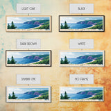 Cape Breton Island, Canada Panoramic Beach Print, Vacation Gift, Canada Wall Art, Framed Canvas Print, Framed Beach Painting