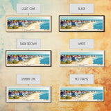 Cape May, New Jersey Panoramic Beach Print, Vacation Gift, New Jersey Wall Art, Beach Painting, Beach Decor, Beach Painting