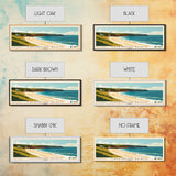 Cavendish Beach, Canada Panoramic Beach Print, Vacation Gift, Canada Wall Art, Framed Canvas Print, Framed Beach Painting