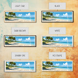 Chill Island Beach, Bahamas Panoramic Beach Print, Vacation Gift, Bahamas Wall Art, Beach Painting, Beach Decor, Beach Painting