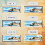 Corfu, Greece Panoramic Print, Vacation Gift, Greece Wall Art, Vacation Wall Art, Vacatation Memories, Beach Decor, Beach Or Lakehouse Art