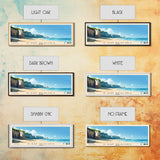 D-Day beaches, France Panoramic Beach Print, Vacation Gift, France Wall Art, Framed Canvas Print, Framed Beach Painting