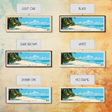 Diani Beach, Kenya Panoramic Print, Vacation Gift, Kenya Wall Art, Beach Painting, Beach Decor, Large Wall Art, Wood Frame Art