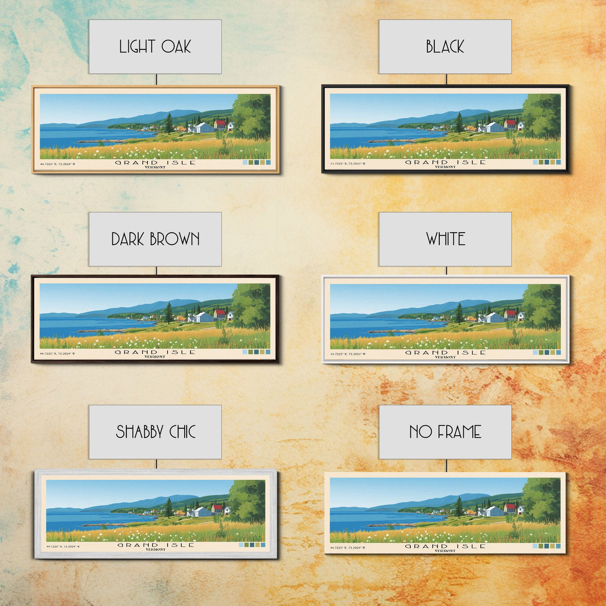 Grand Isle, Vermont Panoramic Print, Vacation Gift, Vermont Wall Art, Vacation Wall Art, Vacatation Memories, Beach Decor, Beach Or Lakehouse Art