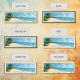 Harbor Beach, Bahamas Panoramic Print, Vacation Gift, Bahamas Wall Art, Beach Painting, Beach Decor, Beach Or Lakehouse Art