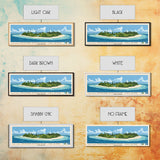 Honeymoon Island, Cook Islands Panoramic Print, Vacation Gift, Cook Islands Wall Art, Vacation Wall Art, Vacatation Memories, Beach Decor, Beach Or Lakehouse Art